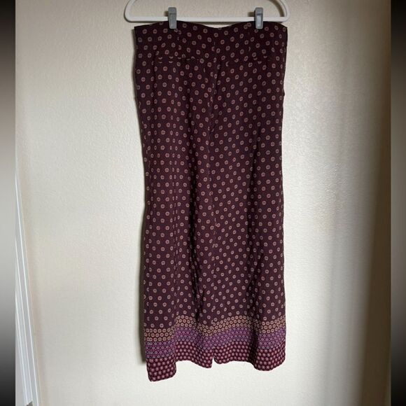 Anthropologie Marsden Wide Leg Pants size 14 Bohemian Flowy Pants - Picture 2 of 7